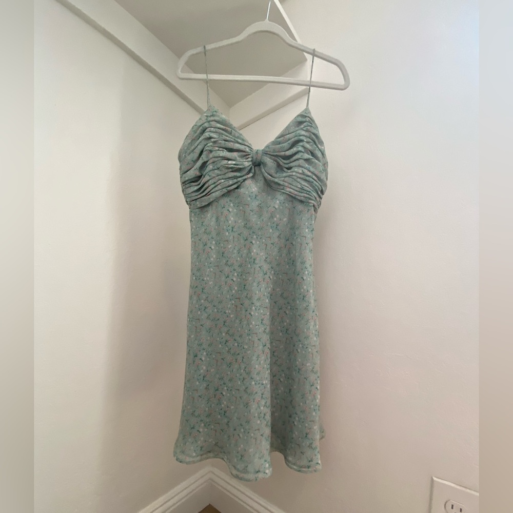 Divine Heritage XS Silk Floral Mini Dress - Picture 4 of 6